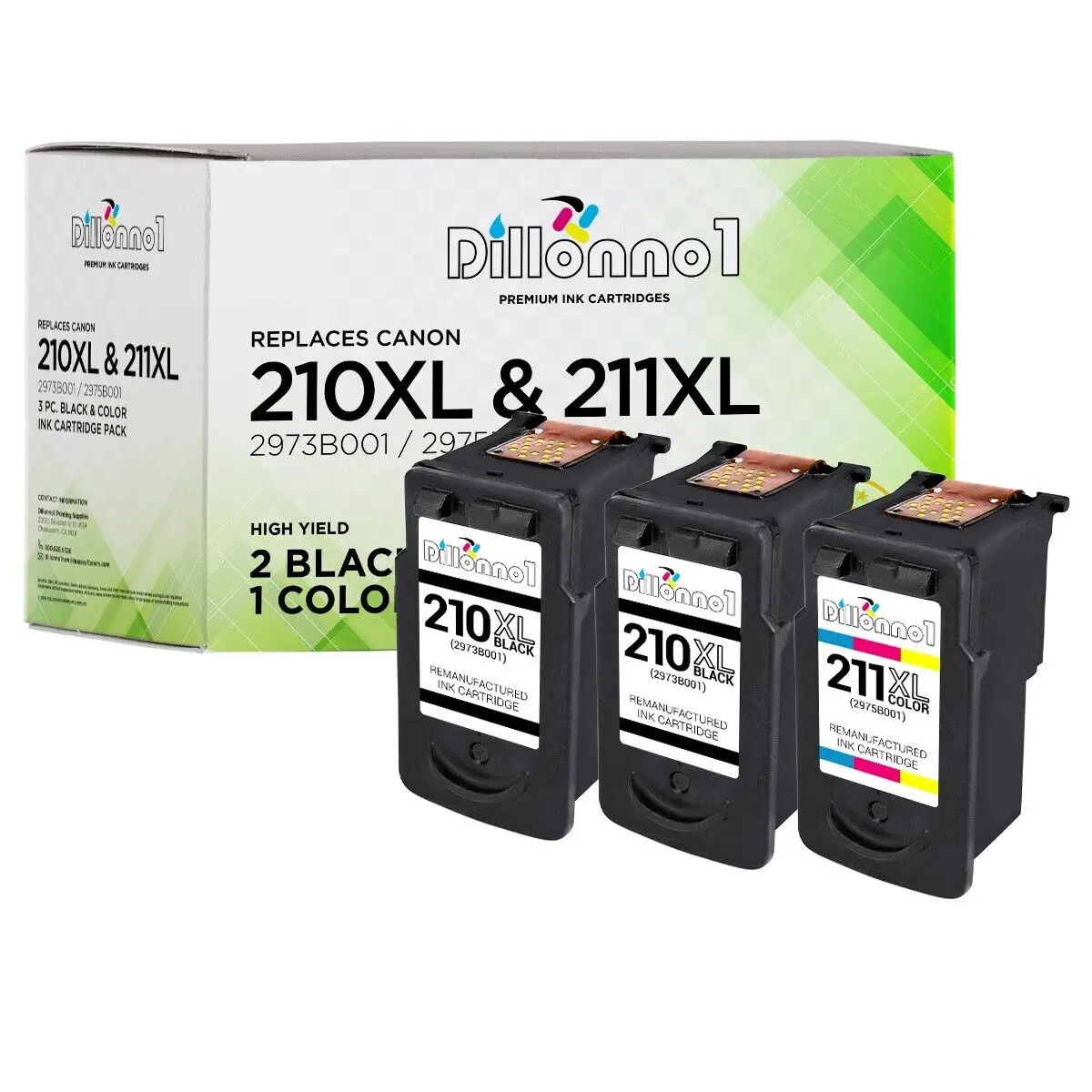 3 упаковки для Canon PG-210 XL CL-211 картриджи PIXMA MX410 MX420 iP MP MX