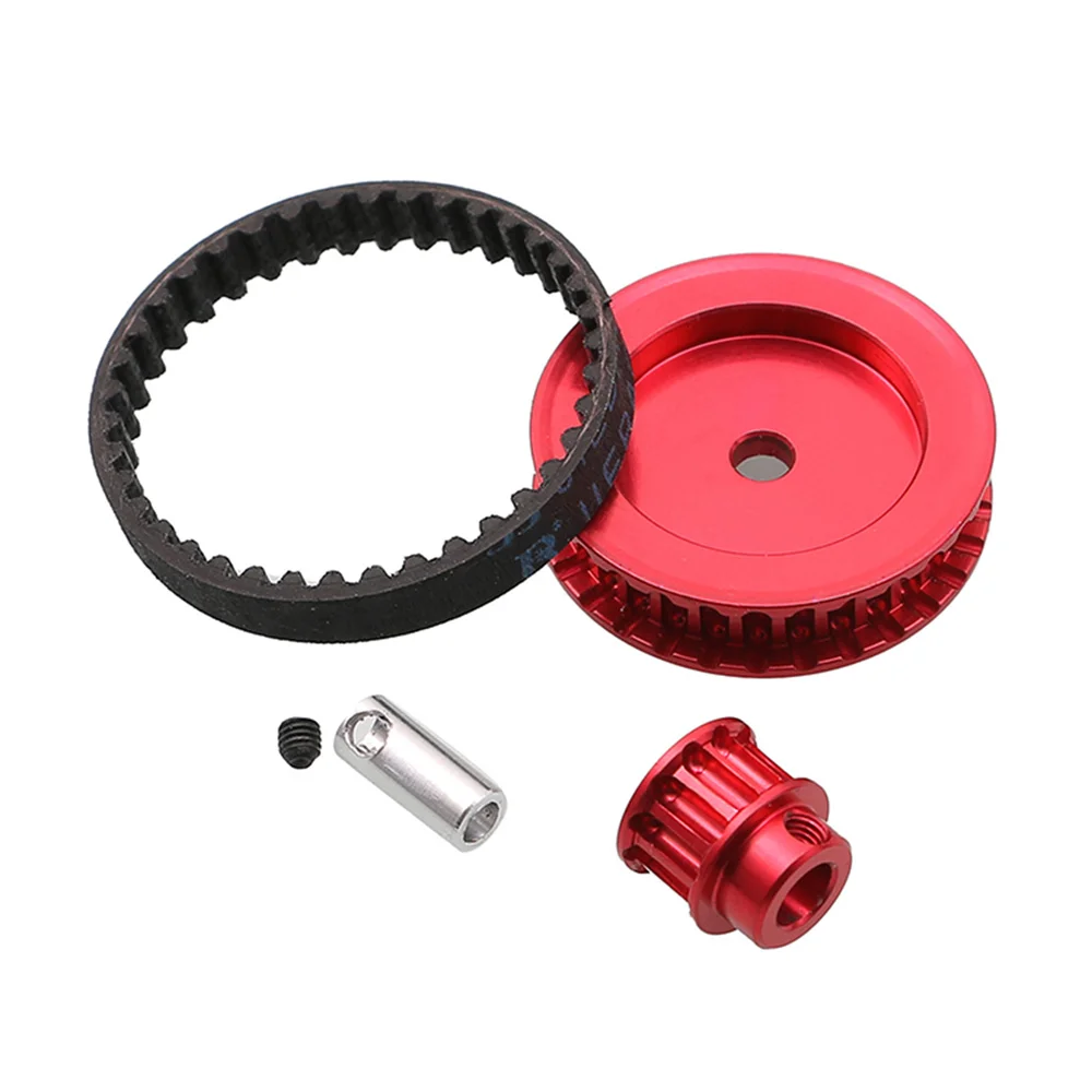 

For 1/10 TRX-4 TRX6 Climbing RC Car Accessories Aluminum Alloy Belt Drive Transmission Gears System Crawler Upgrade DIY Parts