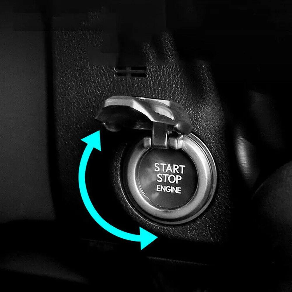 

Ignition Engine Protective Cover Start Stop Button Universal Zinc Alloy 1 Pcs