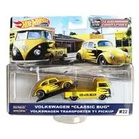 Hot Wheels CLASSIC BUG &amp TRANSPORTER T1 PICKUP 1/64 литые автомобили FLF56
