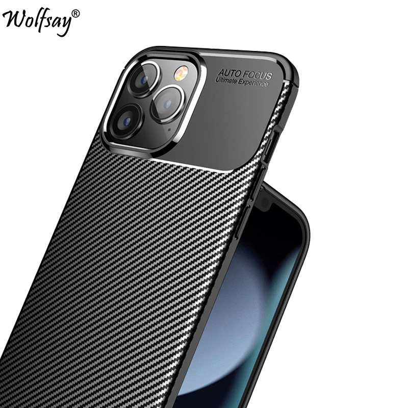 

For iPhone 14 Pro Max Case Bumper Anti-knock Silicone Carbon Fiber Cover For iPhone 14 Pro Max Case For iPhone 14 Pro Max Case