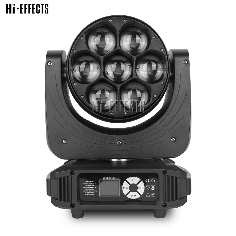 

LED Beam+Wash 7*40W Zoom Lighting for Professional Stage Performances Bar Nightclubs Disco Moving Head Light