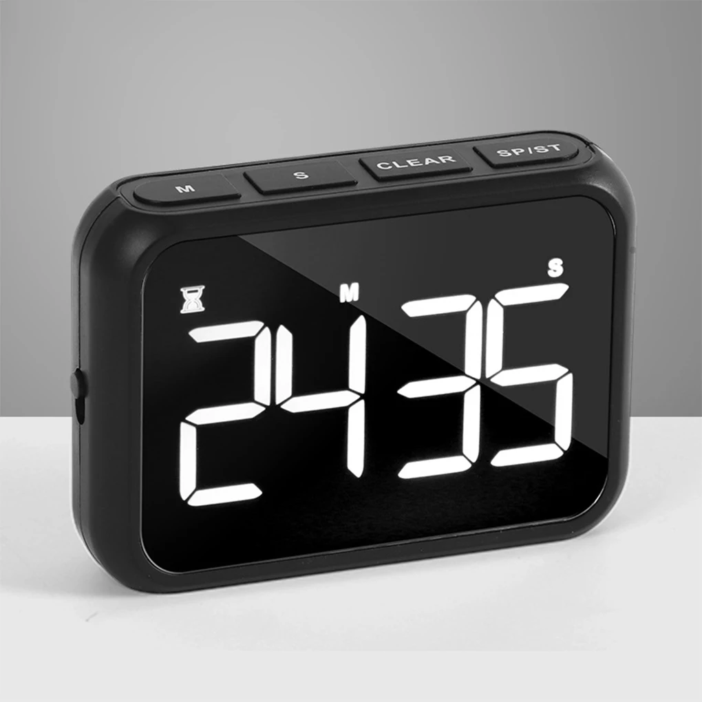 Adjustable Volume Alarm Clock With Radio LED Large Screen Display Wide Application ABS Digital Alarm Clock Home Decor