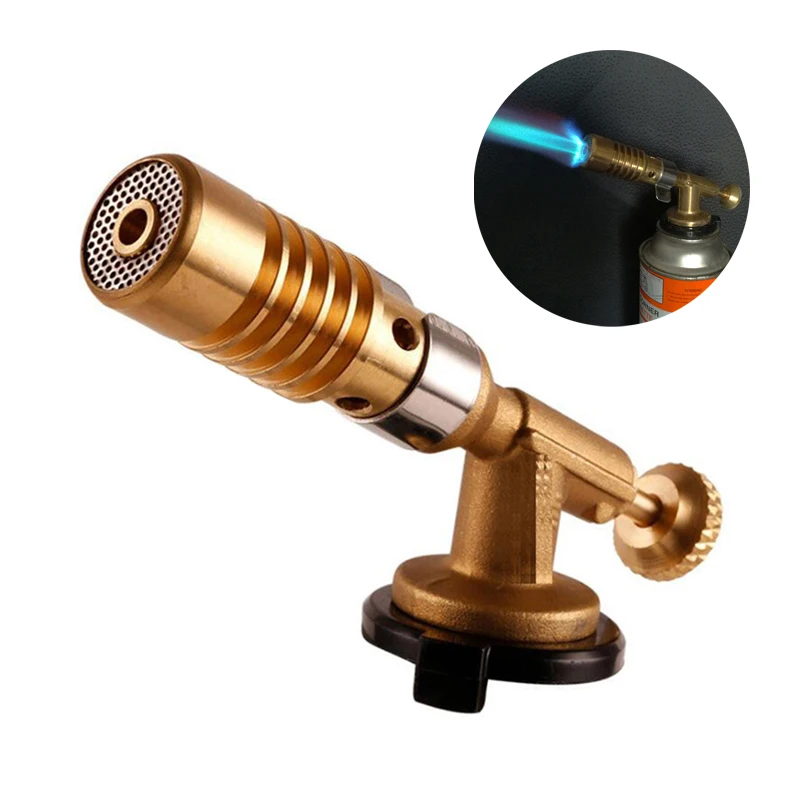 

Gas Strong Fire Burner Thick Copper Head Cartridge Fire Spray Gun Baking Barbecue Charring Welding Heating Camping Accessories