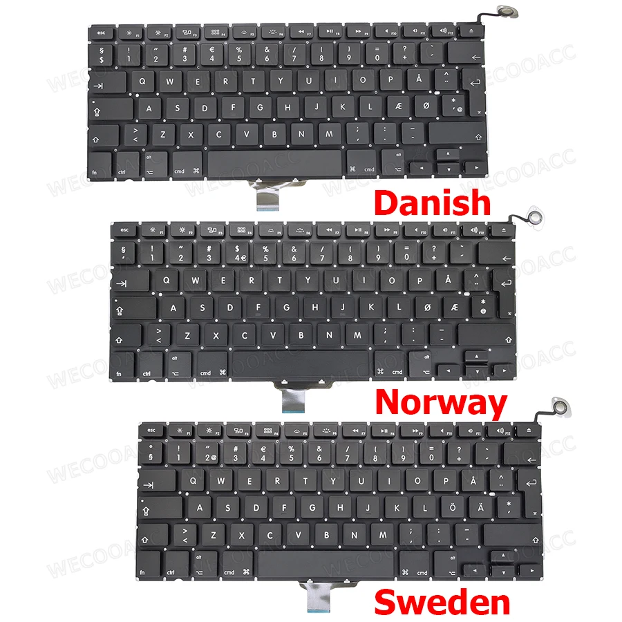 Новая сменная клавиатура для Macbook Pro 13 &quotA1278 английская испанская французская