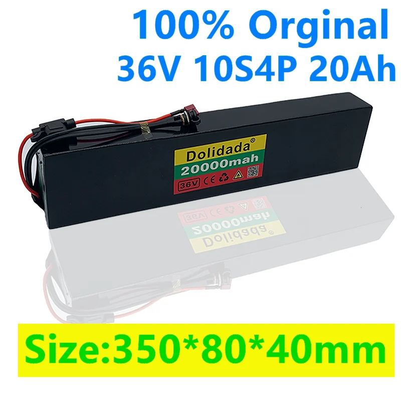 Фото 10S4P 36V 20Ah 18650 DC55 * 21 30A предохранитель перезаряжаемый литиевый аккумулятор зарядное устройство пользовательский Разъем Smart BMS скутер, мотоцикл, игрушечный автомобиль №2