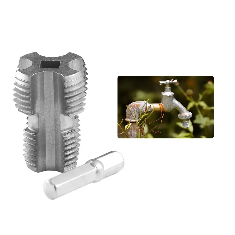 Двойные головки PPR Водопроводная труба Внутреннее отверстие Сверло Нарезание