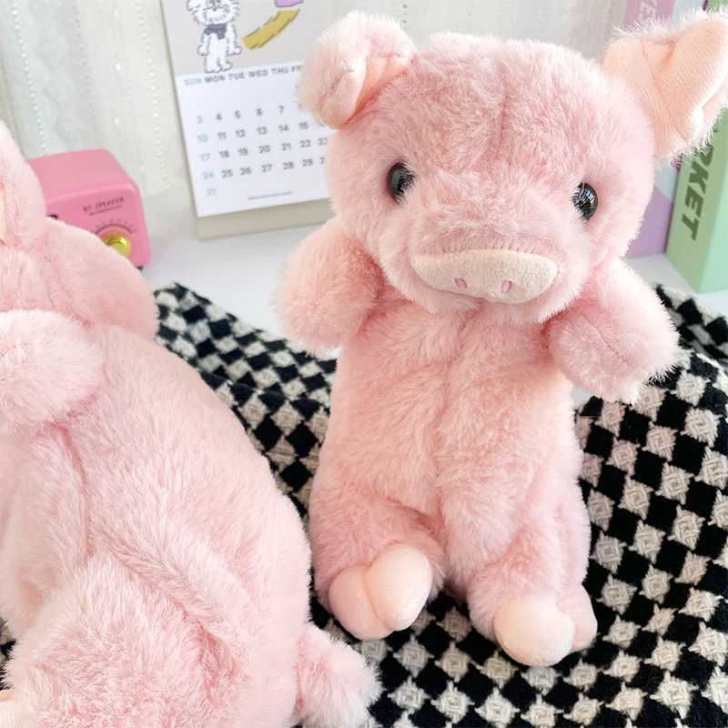 Карандаш Kawai в виде розовой свиньи косметичка сумка для хранения милый плюшевый