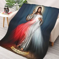 jesus blanket cover christ blankets for beds sofas ultra soft bed sheet warm bedspread bedding queen size room decor