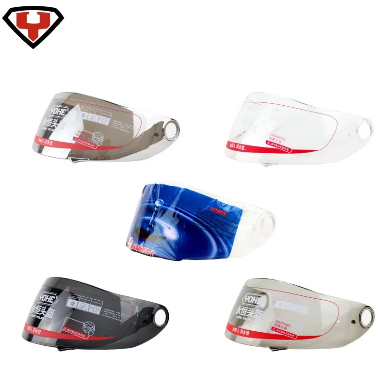 YOHE YH966 Полнолицевые мотоциклетные шлемы козырек черное серебряное покрытие