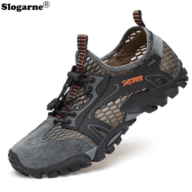 

Men Breathable Water Shoes Man Climbing Hiking Upstream Shoes Men Outdoor Beach Swimming Shoes Barefoot Sneakers Beach Sandals