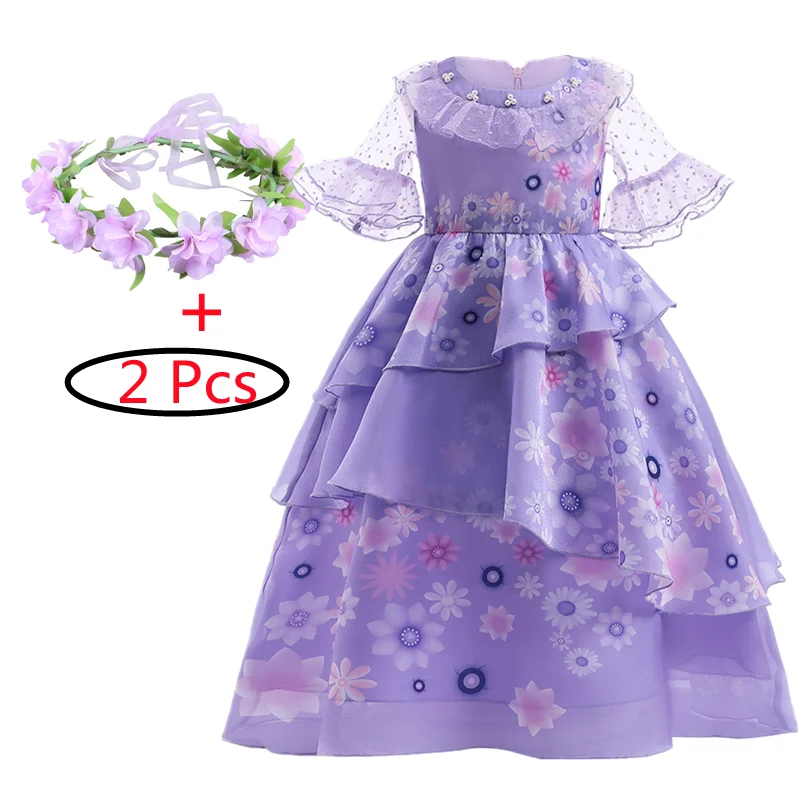 Платье принцессы для девочек платье Русалочки Ариэль маскарадный костюм на