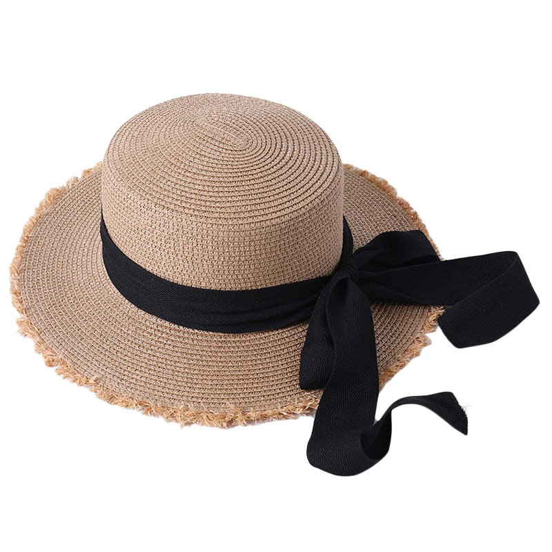 

Women Fashion Wide Brim Sun Hat packable Beach Cap Holiday Straw Hat UV UPF50 Travel Foldable Summer Hat
