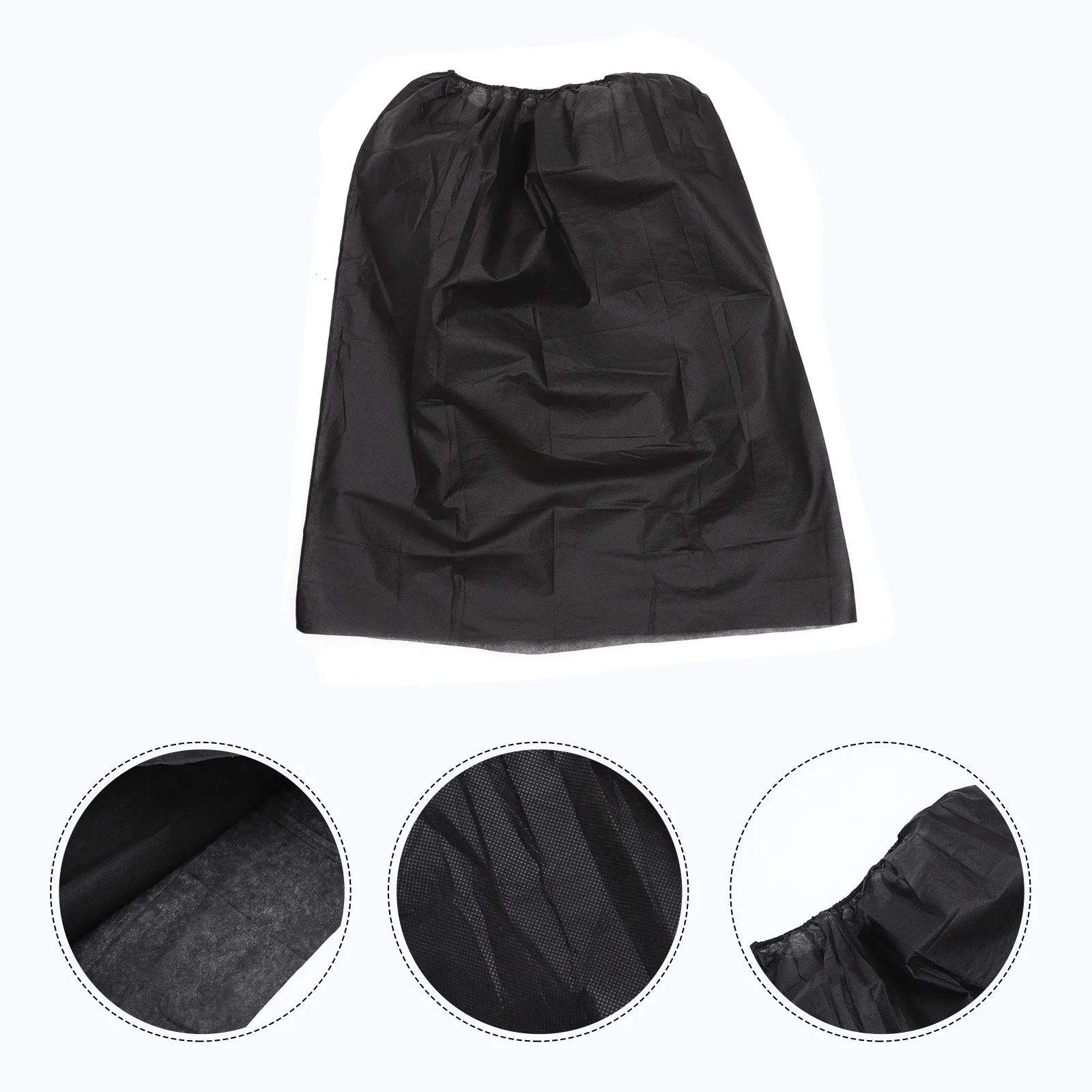 

10 Pcs Non-woven Bath Skirt Bathing Black Microfiber Towel Wrapped Disposable Beauty Salon Fabric Women Ladies Shower robe