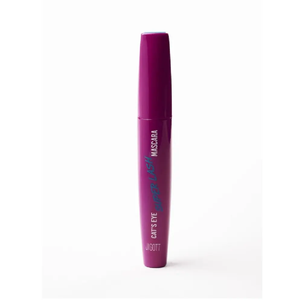 Длинная тушь для ресниц "Jigott Mascara Cats Eye" с силиконовой щеткой для объема и изгиба, без комочков, черная косметика для макияжа ресниц.