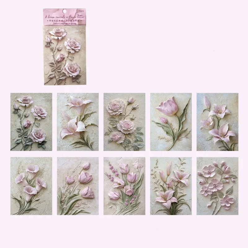 

Цветочная бумага для скрапбукинга 10 шт.