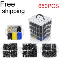 auto fastener clips mixed body push pin bumper door trim panel retainer kit plastic rivets fixing disassembly tools for car part