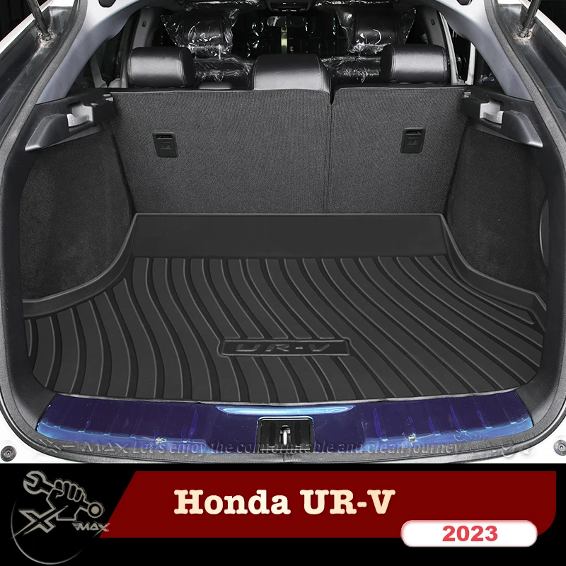 

Для Honda UR-V 2017-2024 ТПЭ подходящий под заказ коврик для багажника автомобиля всесезонный черный грузовой коврик 3D в форме лазерного измерения подкладки для багажника