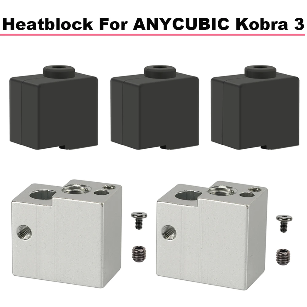 5 шт. силиконовые нагревательные блоки для Anycubic Kobra 3