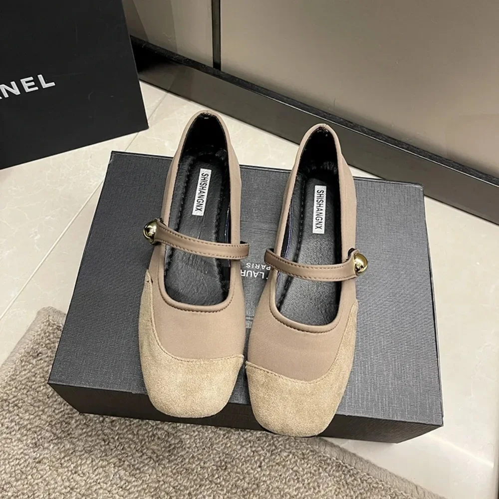 Элегантные туфли Мэри Джейн на плоской подошве женские черные повседневные