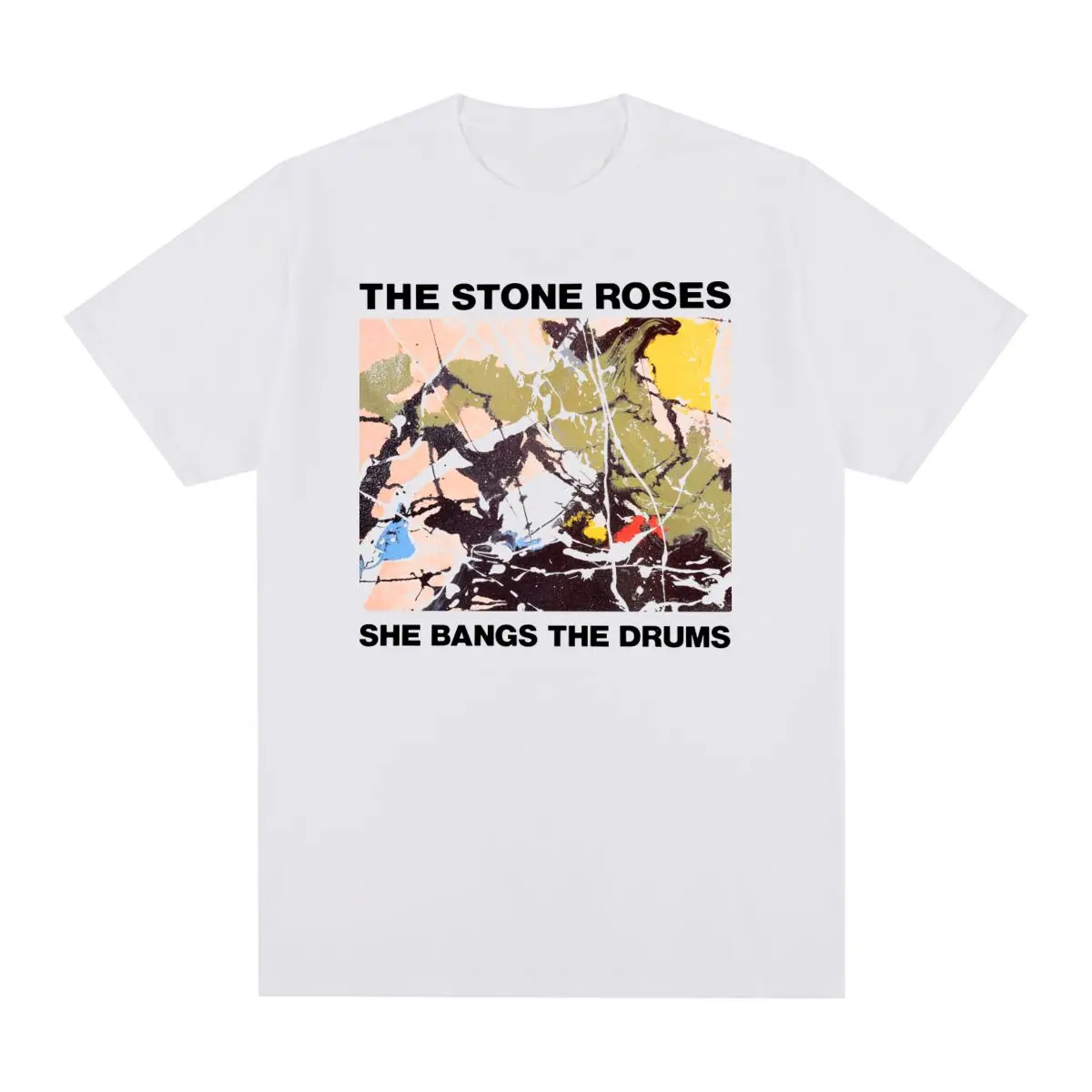 

The Stone Roses She Bangs the Drums Vintage T-shirt Begging You Second Coming Cotton Men T shirt New Tee Tshirt Womens Tops