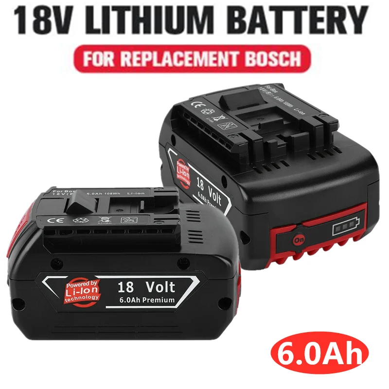 

Сменный литий-ионный аккумулятор Bosch 18 в 6000 мАч, Профессиональный Аккумулятор для электроинструментов BAT609 BAT610 BAT618 BAT619