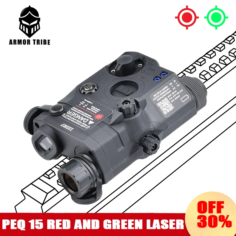 Прицел для страйкбола с красным и зеленым лазером