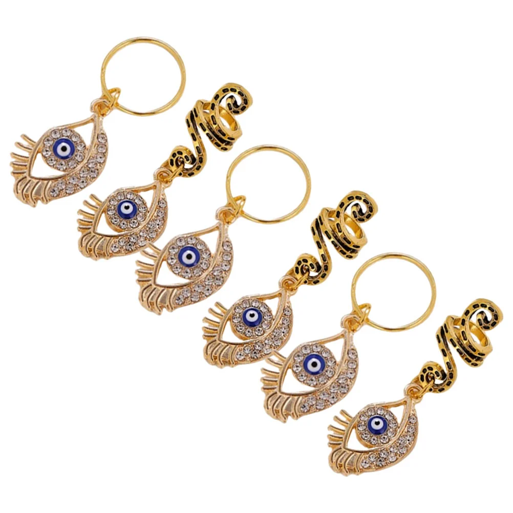 6 шт. европейские и американские косы в виде змеи кольцо для волос аксессуары