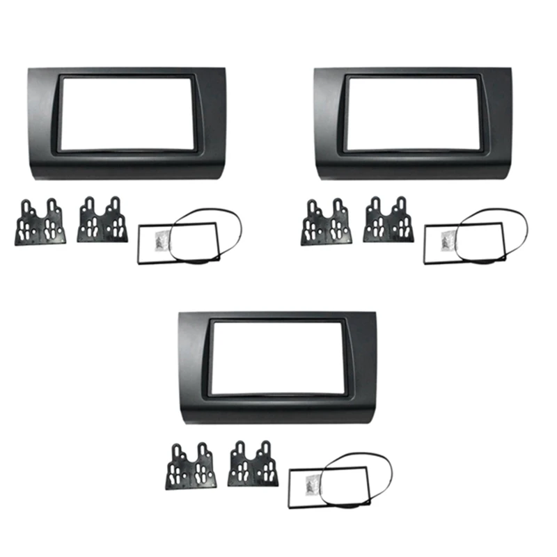 

3X For Suzuki Swift 2005-2010 2 Din Audio Panel DVD Navigation Panel Frame Car Fascias Stereo Radio Panel