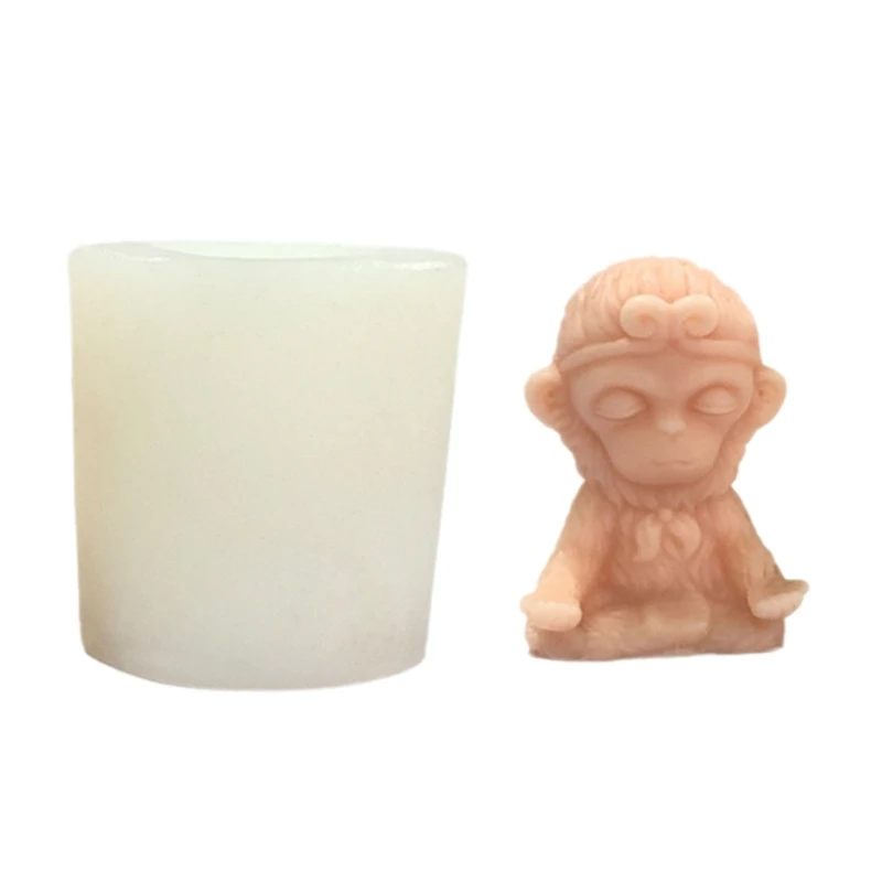 Силиконовые формы для животных 3D Sun WuKong свечей орнаментов литейные ручной работы