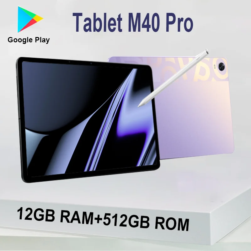 Планшет глобальная версия M40 Pro, 12 Гб ОЗУ, 512 Гб ПЗУ, 10 дюймов, 8800 мАч
