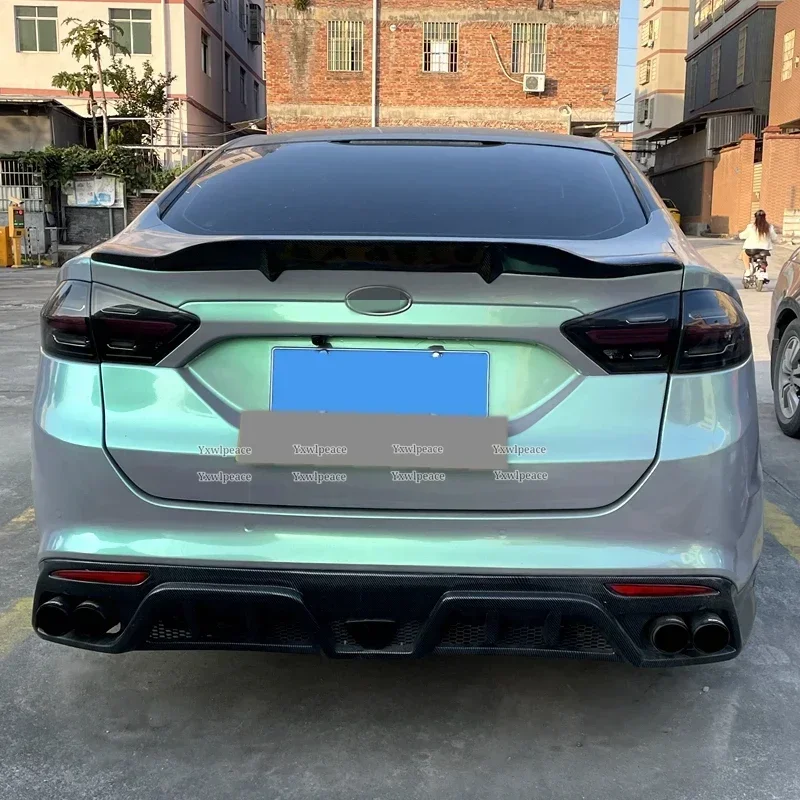 R-стиль из настоящего углеродного волокна задний спойлер для багажника