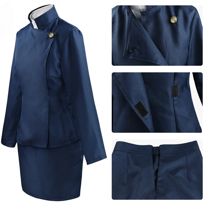 Костюм для косплея из аниме джутсу костюм с топом и брюками годжо Сатору кугисаки