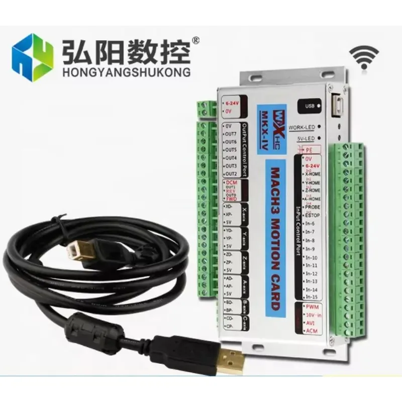 Фото 2026 Китайская фабрика HYCNC: Беспроводной USB-контроллер скорости Mach3 CNC, мини DSP PCI, 3-осевой USB-контроллер движения для ЧПУ-фрезеров №2