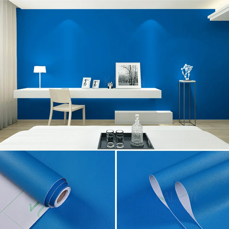 

5M Solid Color Matte DIY Decorative Film PVC Self Adhesive Wall Sticker Kitchen Cabinet Furniture Wallpapers Renovation Stickers