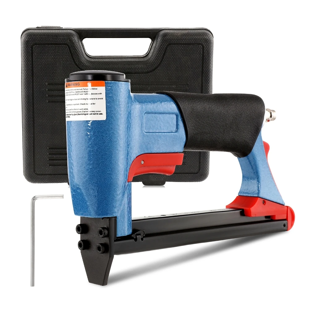 Pneumatic Nail Gun Air Riveter Stapler Furniture Nailing Gun Machine Hand Tacker Flooring Framing Nailers Woodworking Tools