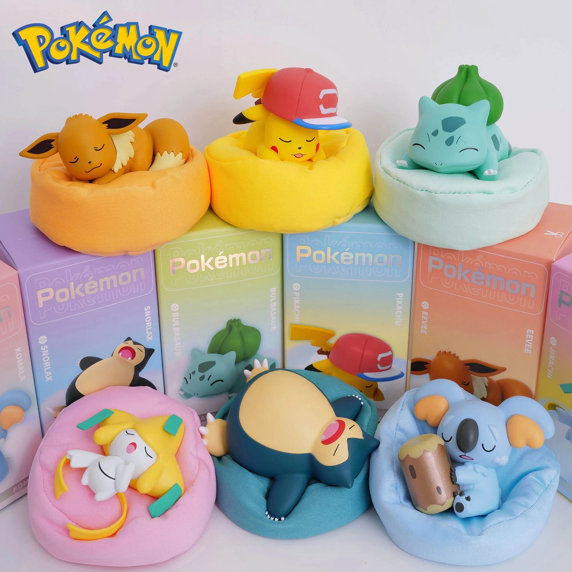 

Anime Pokemon Cartoon Pikachu Bulbasaur Eevee Car Ornament Car Interior Hand Sleeping Position Doll Adult Gift Children's Toys