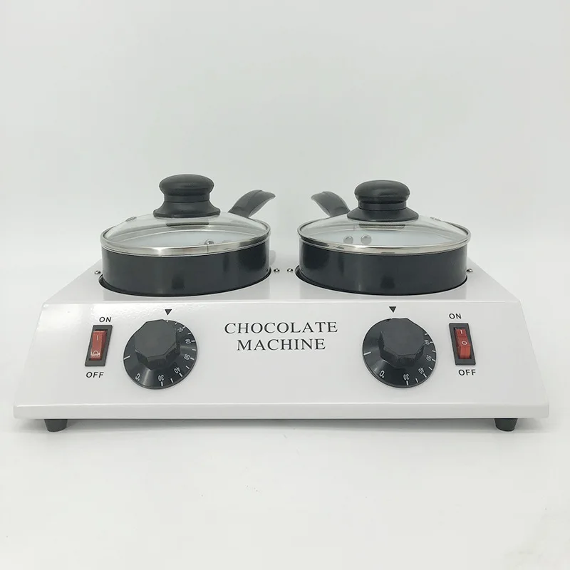 Коммерческая Машина для плавления шоколада две кастрюли электрическая машина
