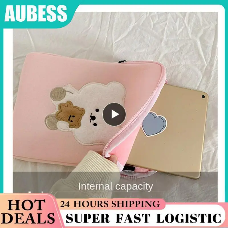 

Animal Tablet Storage Anti-drop Shock Absorption Tablet Case Skin Friendly Feel Portable Portable Tablet Computer Bag Cotton