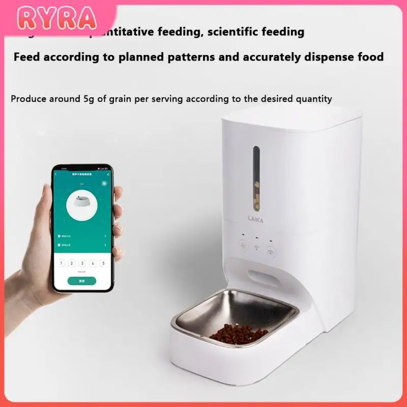 

For Cats Dogs Intelligent Feeder Convenient Supports Wifi Applications Pet Cat Bowl Automatic Feeder Creative 4l New