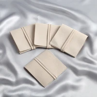 wholesale beige microfiber jewelry ring earrings suede envelope bag with rope storange packaging pouch wedding gift party