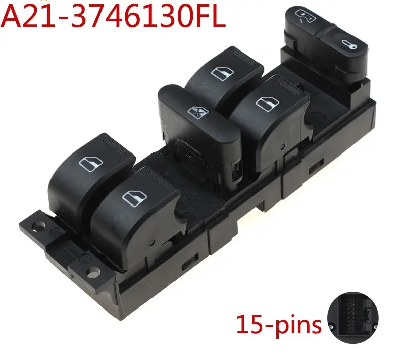 

Новый автомобильный переключатель A21 3746130 FL A21-3746130FL Master Power Window для Chery A21 Red светильник