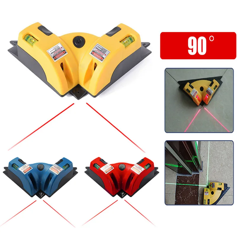 

90 Degree Square Laser Levels Laser Right Angle Vertical Ground Wire Instrument Measurement Job Tools Laser Construction Tools