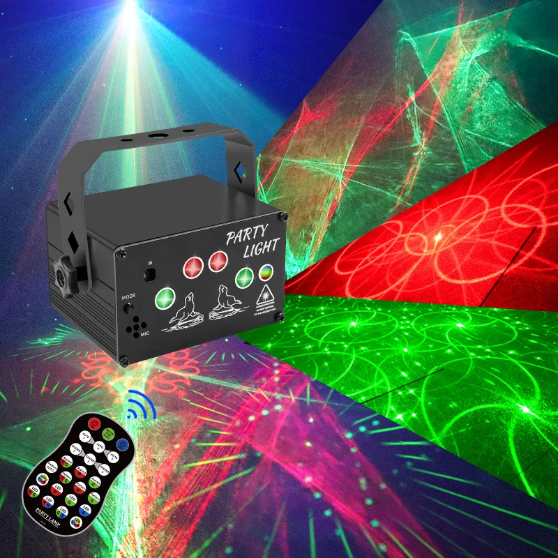 

Stage Lights Ktv Dream Laser Lights Sound Control Bouncy Party Projection Ambient Light