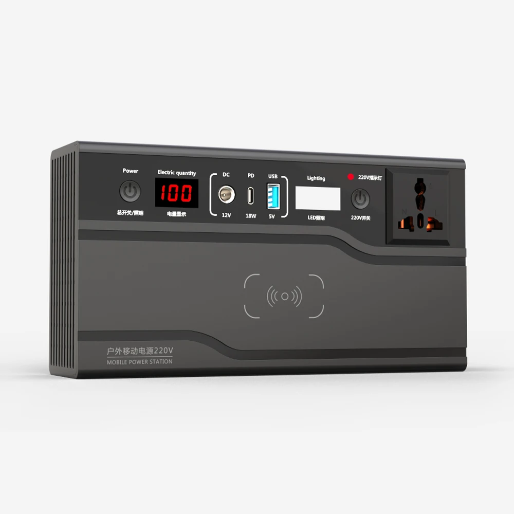 

Vanpa stock factory Alternative Outdoor Camping Solar 200W Portable Generator ac power bank charging wireless