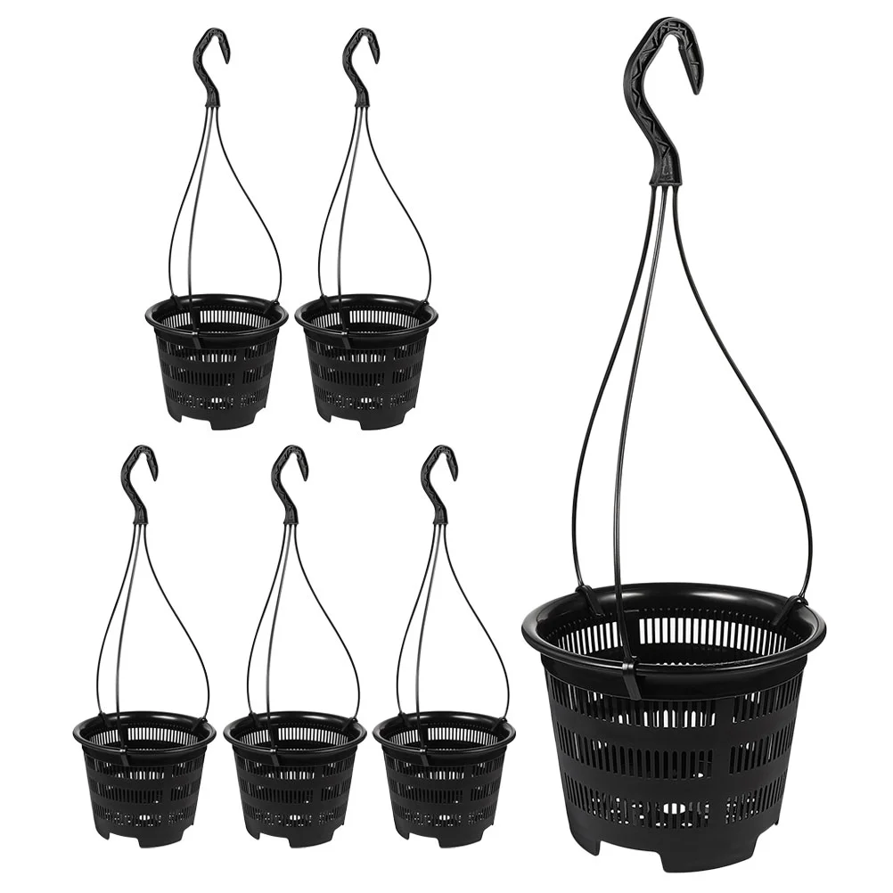 

6 Set Of Breathable Multi-hole Balcony Plastic Thicken Wall Holder Pots Wall Hanging Planter
