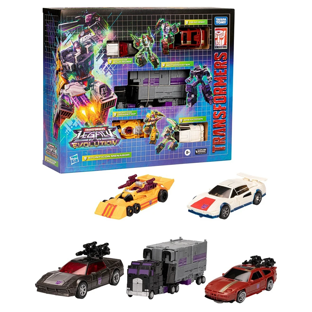 Фото В наличии оригинальные Hasbro Transformers Legacy Evolution Stunticon Menasor Multipack Коллекционная экшн-модель игрушки фигурки подарки №2