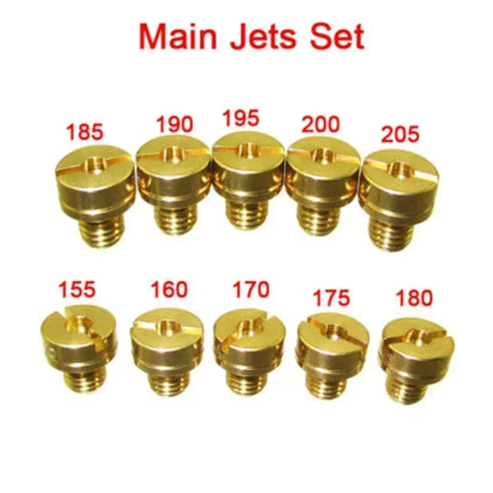 10x главная жиклера M5 для карбюратора Mikuni 155 160 170 175 180 185 190 195 200 205 основная насадка