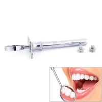 1 8ml stainless steel dental aspirating syringe dentist surgical instruments 1pc dental aspirating syringe