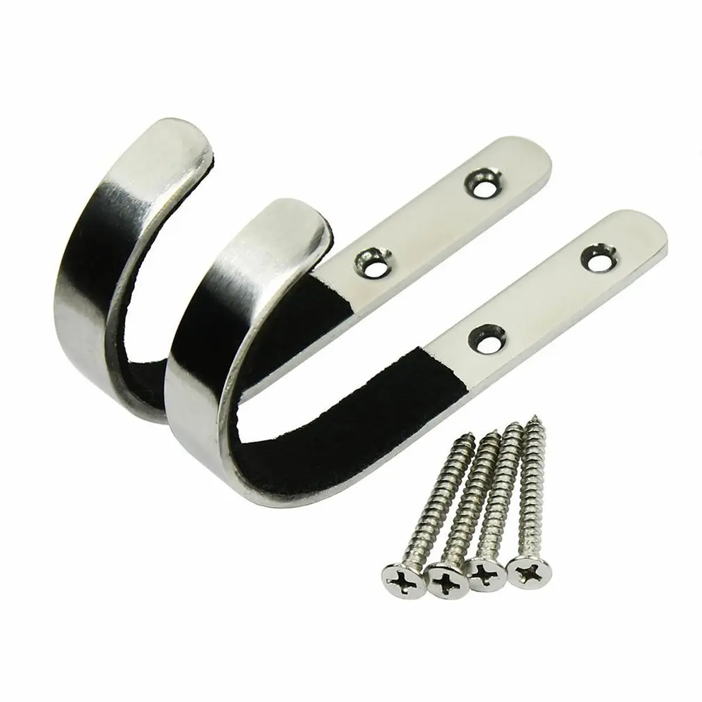 

Wall Mounted Storage Rack J-Hook Rifle Shot gun Hangers Set Anti-Scratch New Stainless steel Gun rack Kepping